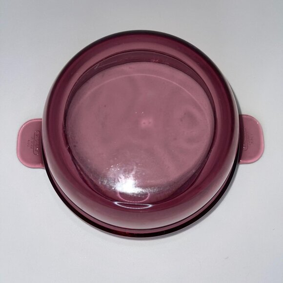 Rare Vintage Corning Ware Double Boiler Insert Lid V20B Vision Purple Cranberry - Picture 7 of 9